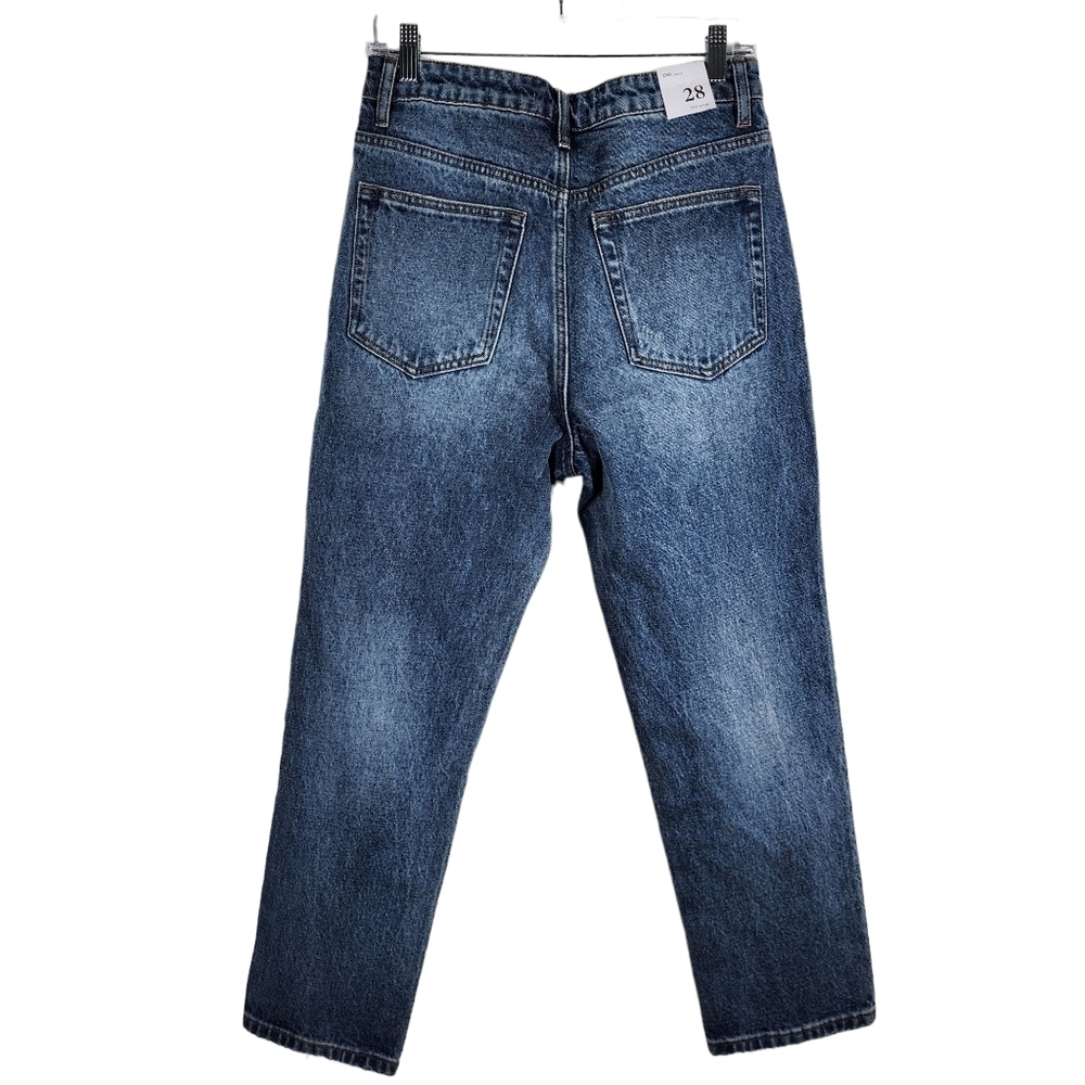 TNR HIGH RISE CROP MOM JEANS - Picture 2 of 6